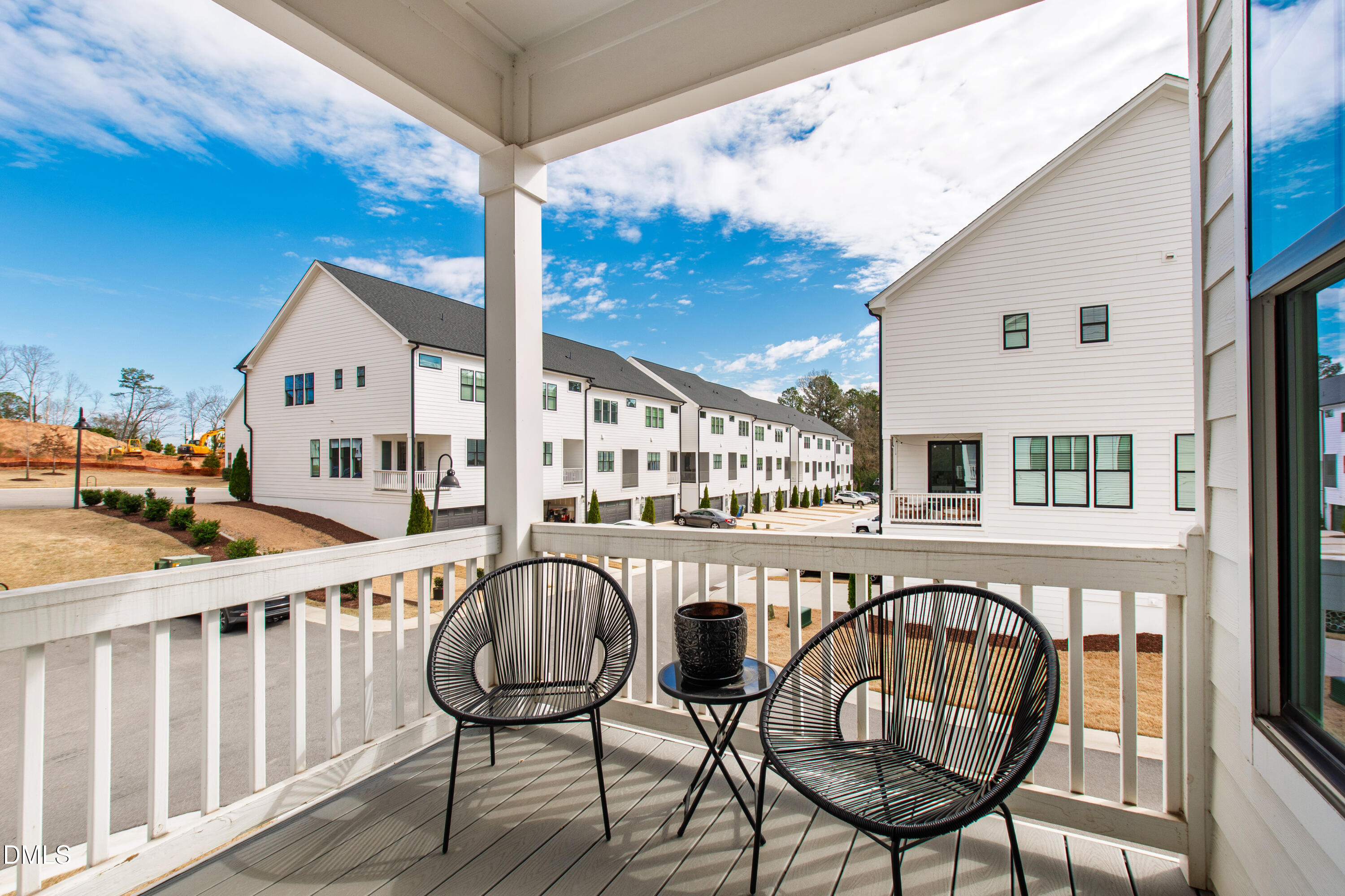 4934 Trek Lane Raleigh, NC 27606 - Photo 35 of 35 a view of a house with wooden deck and furniture