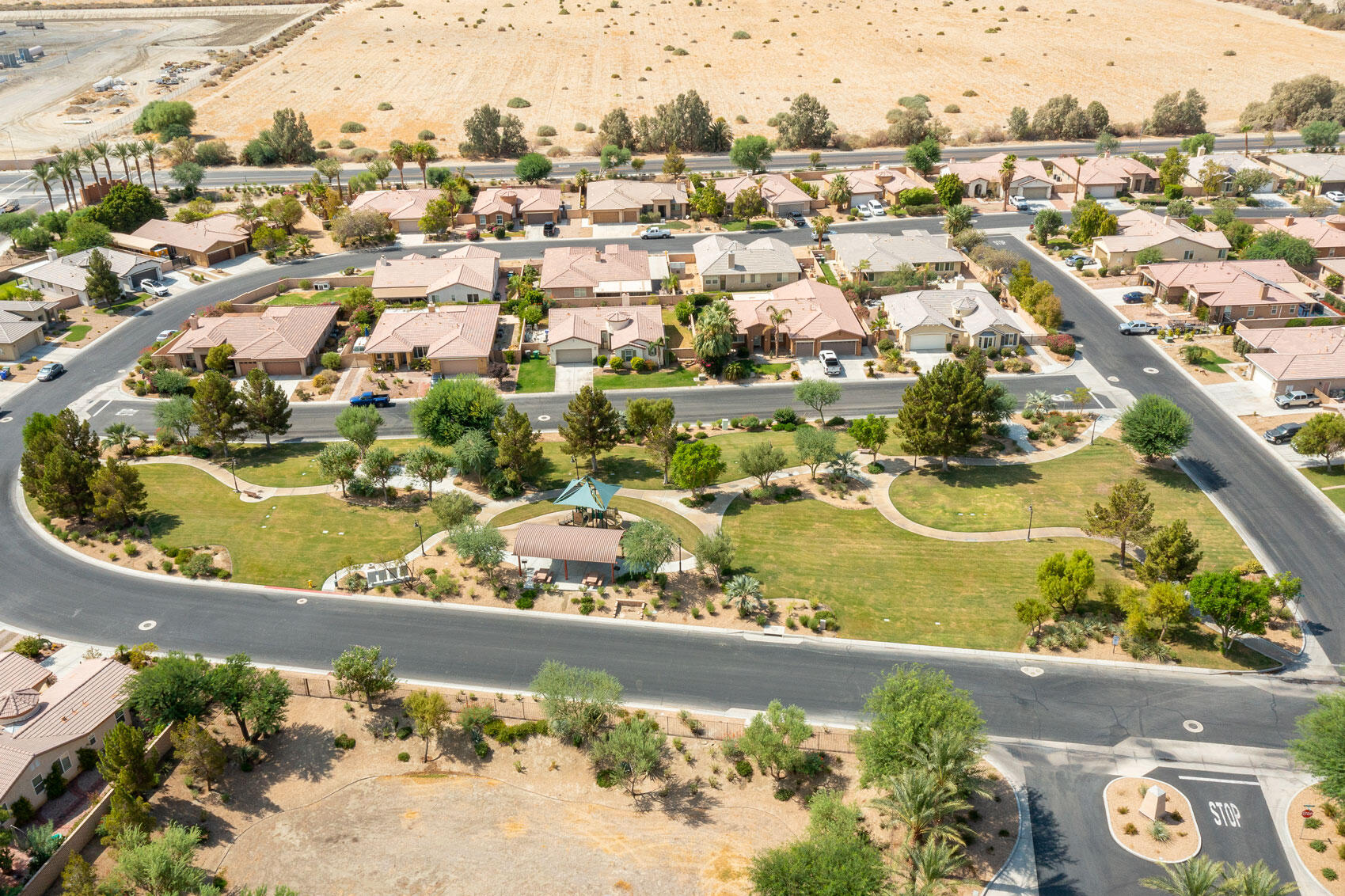 80292 Whitehaven Drive Indio, CA 92203 - Photo 22 of 25 an aerial view of a residential houses with outdoor space