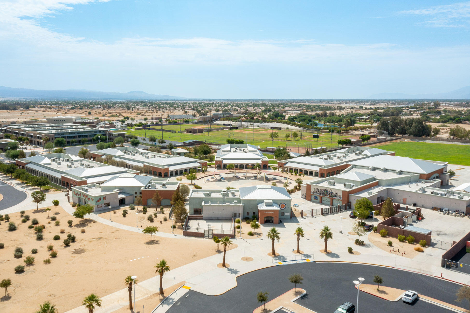 80292 Whitehaven Drive Indio, CA 92203 - Photo 25 of 25 an aerial view of a city with lots of residential buildings