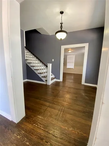 a view of an entryway door