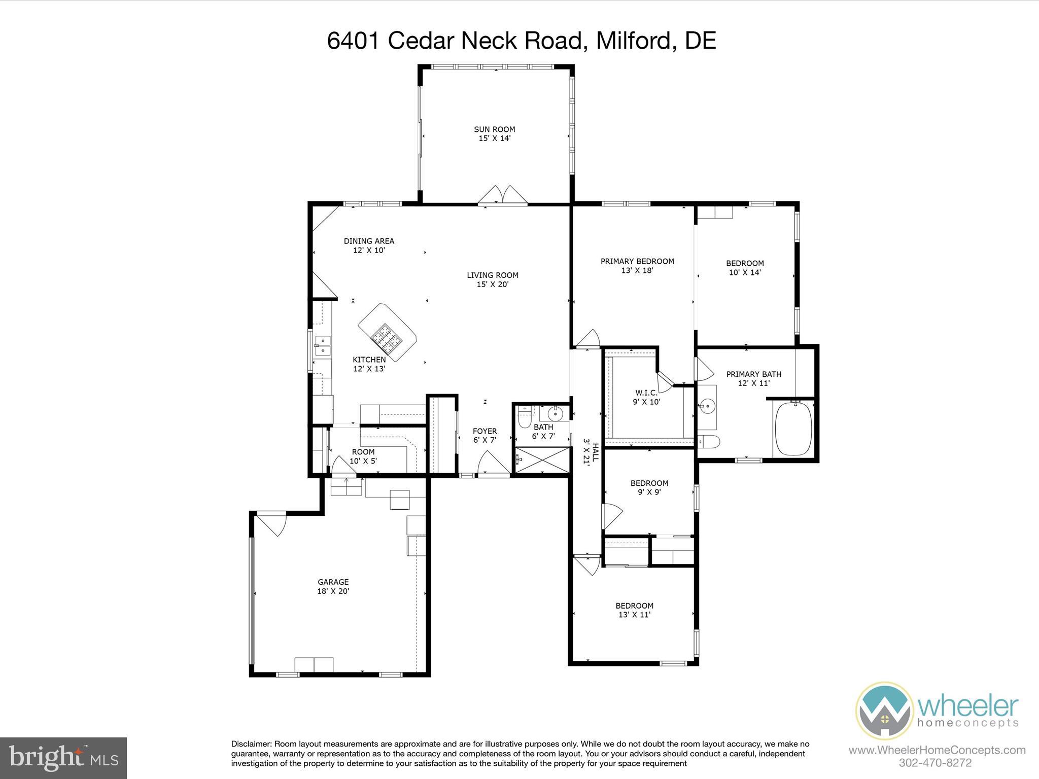 6401 Cedar Neck Road Milford, DE 19963 - Photo 42 of 42 Floorplan