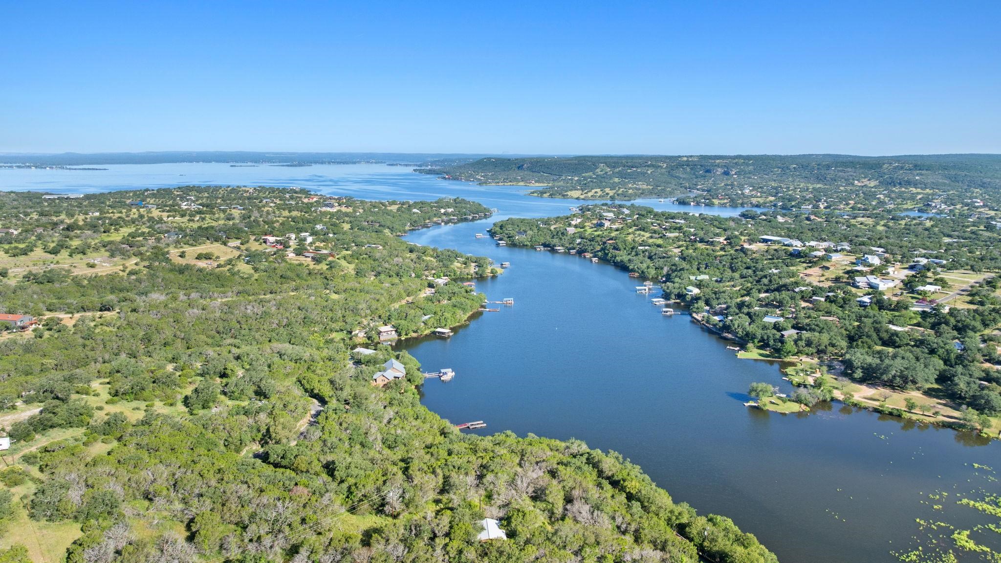 Tbd Sunset Cliff Road Burnet, TX 78611 - Photo 6 of 23 a view of a lake with an outdoor space