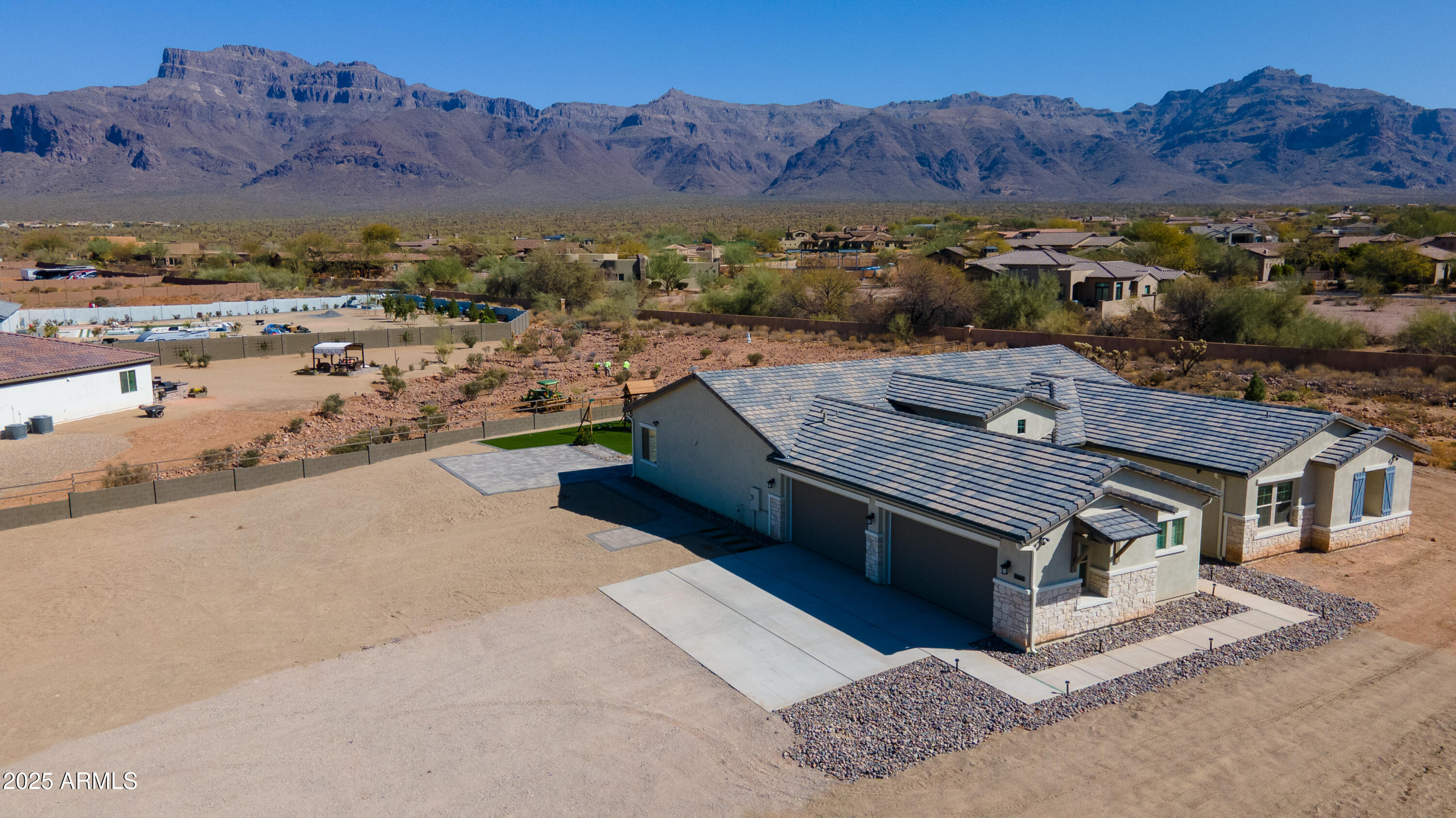 2775 South Baker Apache Junction, AZ 85118 - Photo 2 of 47 an aerial view of residential house and sandy dunes