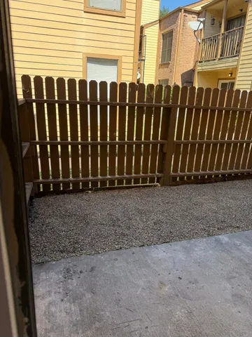 a view of wooden fence