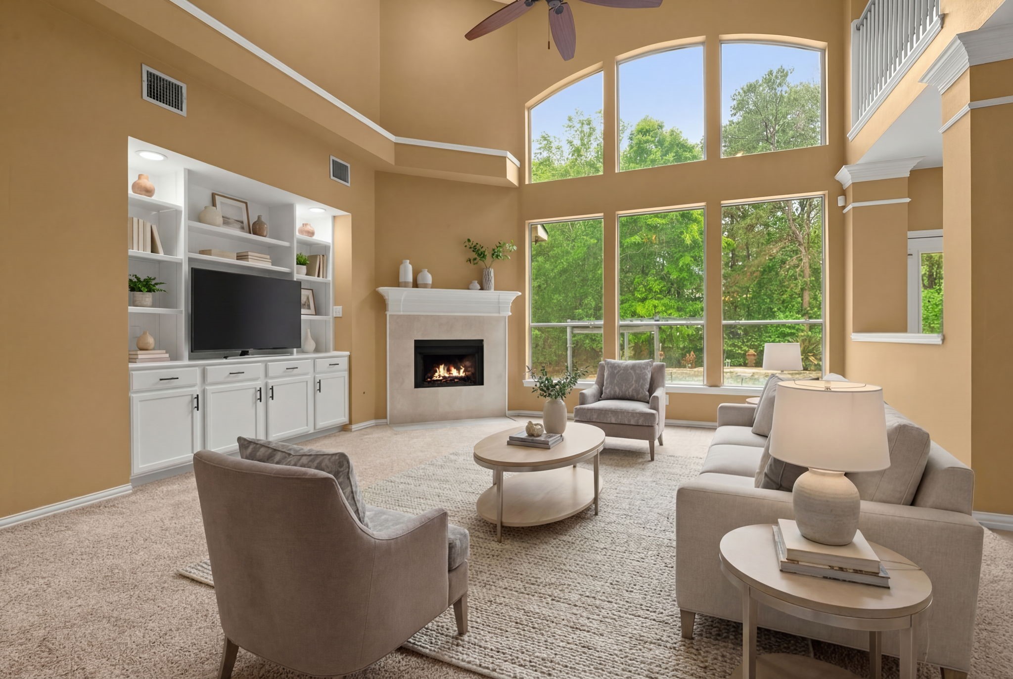 13258 Overlook Court Conroe, TX 77302 - Photo 10 of 49 Virtually staged living room