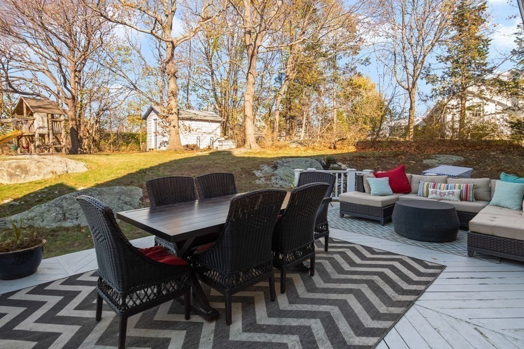 3 Cricket Circle Scituate, MA 02066 - Photo 32 of 42 a outdoor living space with furniture and wooden floor