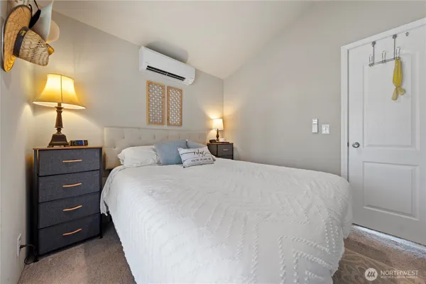 a view of a field with chairs