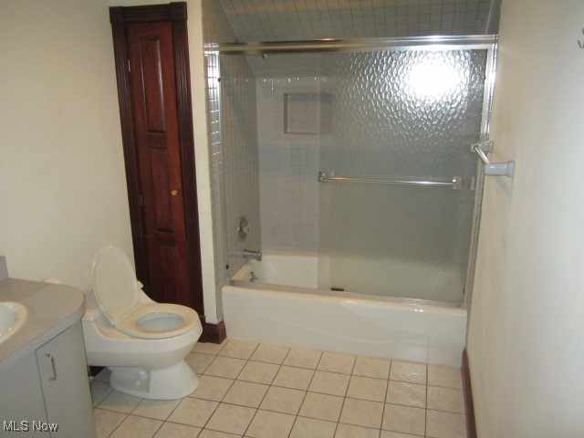 6999 Gates Road Gates Mills, OH 44040 - Photo 10 of 20 Full bath with vanity, shower / bath combination with glass door, and tile patterned flooring