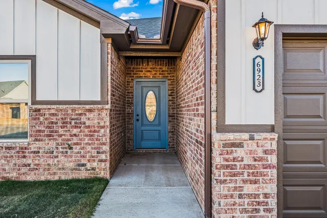 a view of front door of house