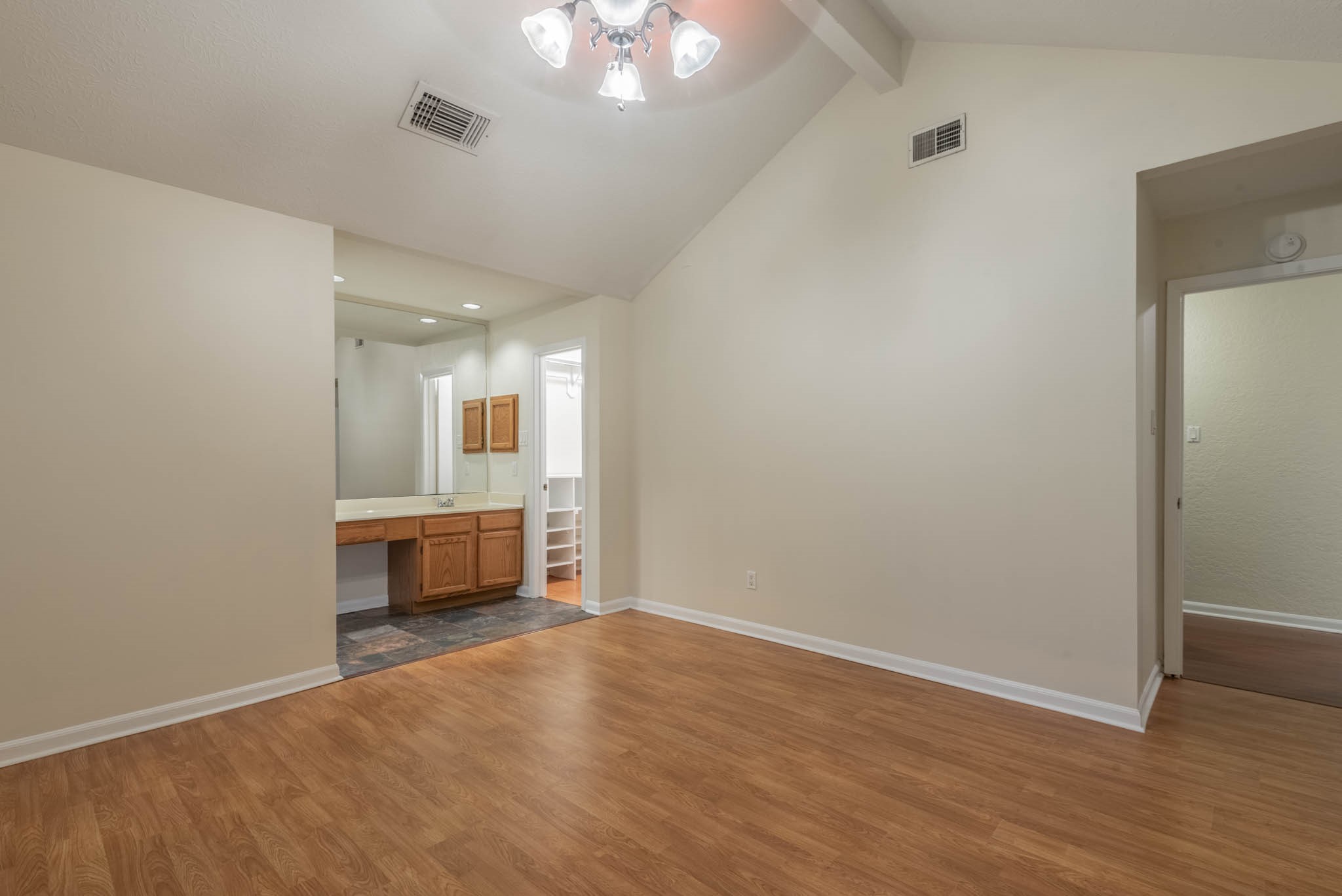 4922 Temple Bell Drive Spring, TX 77388 - Photo 14 of 21 wooden floor in an empty room with a window