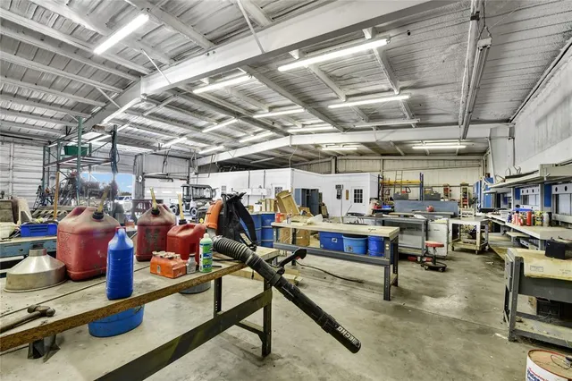 a view of a room with storage