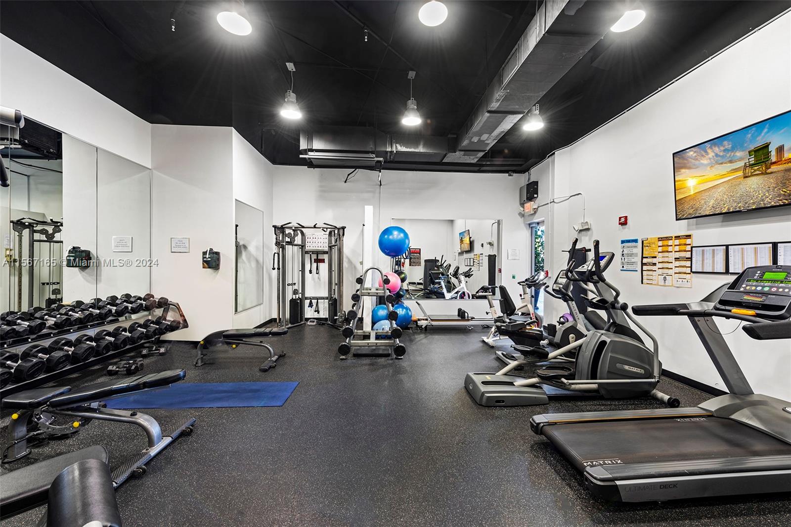 2001 Meridian Avenue, Unit 517 Miami Beach, FL 33139 - Photo 27 of 28 a view of a room with gym equipment