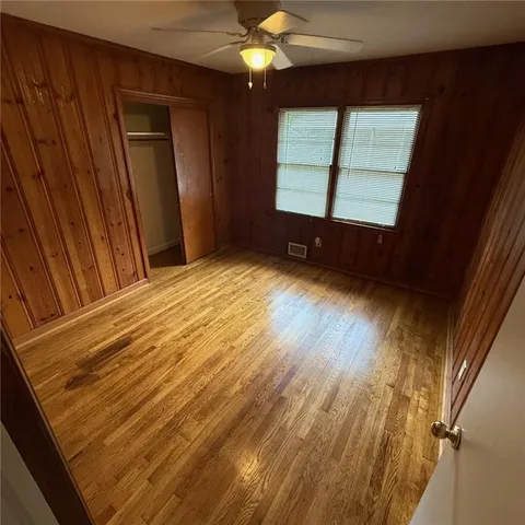 a view of a livingroom with a window