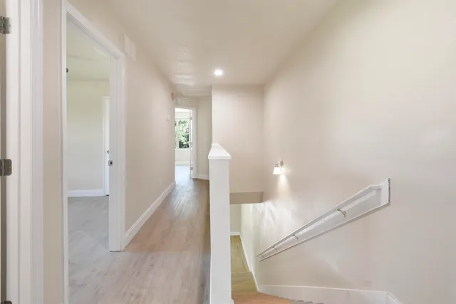 a view of a hallway view with couch