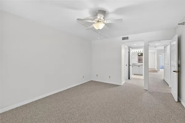 a view of a lake with houses