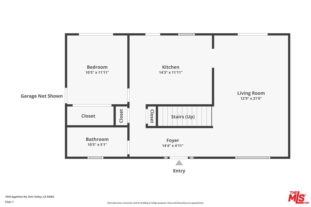 1043 Appleton Road Simi Valley, CA 93065 - Photo 52 of 53 a picture of a floor plan