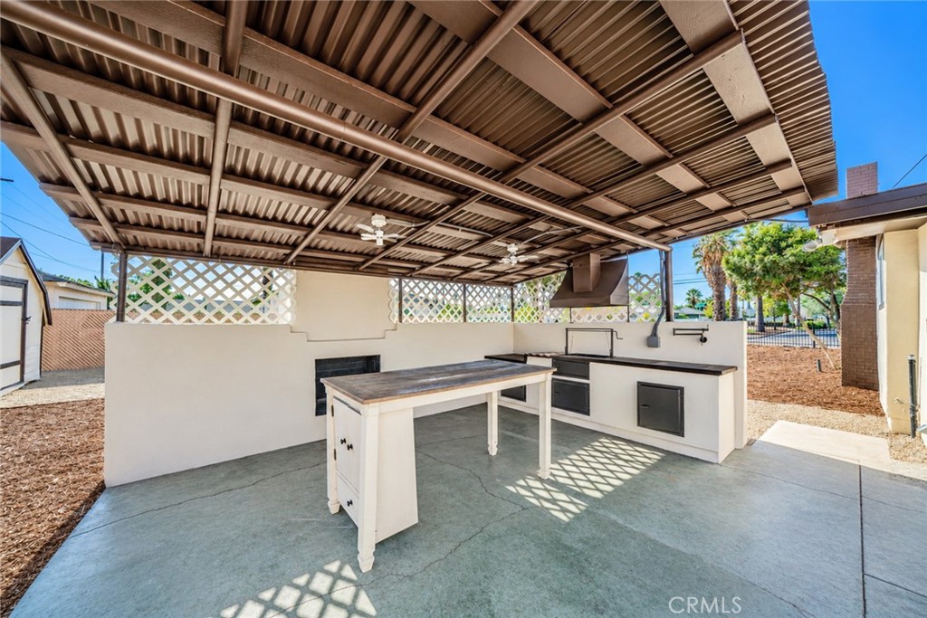 5908 Grand Riverside, CA 92504 - Photo 26 of 34 Covered BBQ area with fireplace