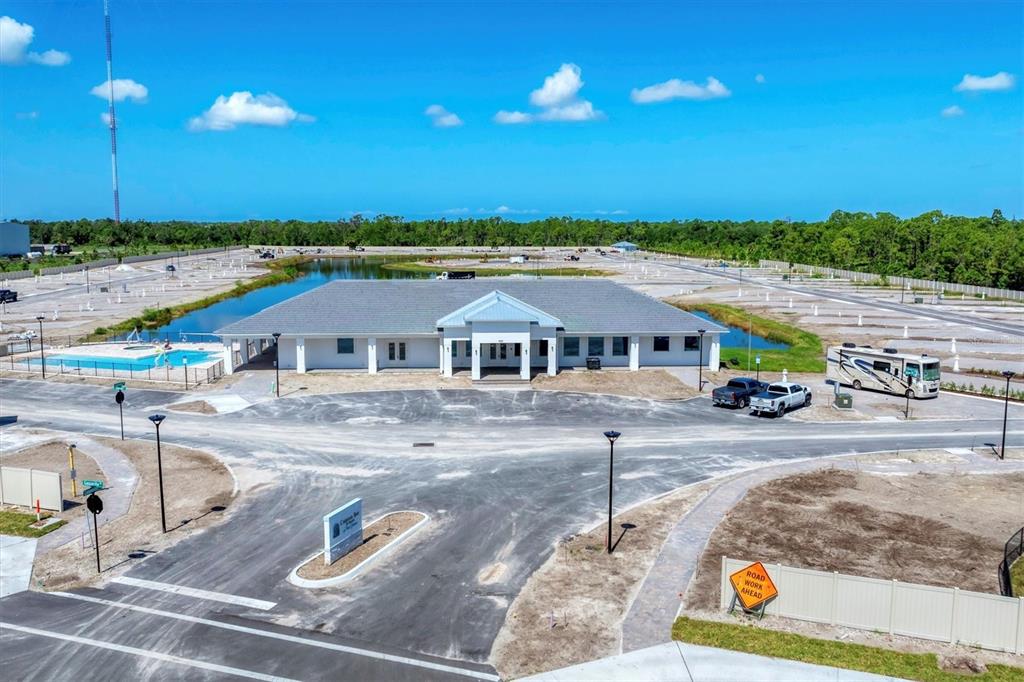 9001 Gasparilla Road, Unit 71 Placida, FL 33947 - Photo 16 of 60 an aerial view of a house with swimming pool