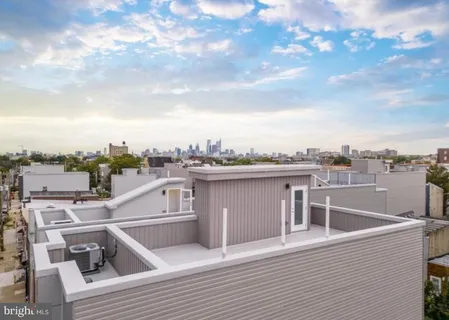a view of a terrace from a balcony
