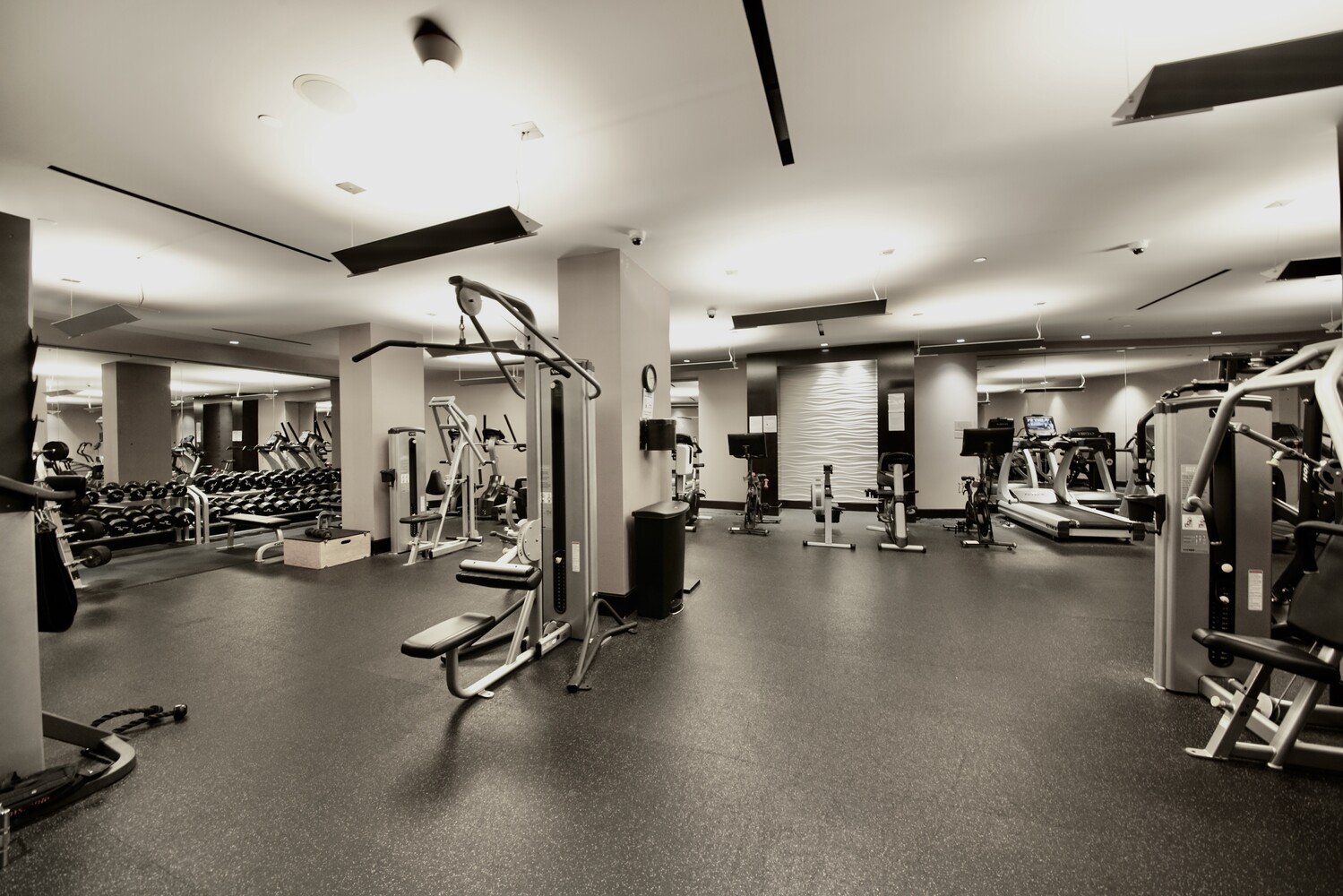 100 Riverside Boulevard, Unit 25D Manhattan, NY 10069 - Photo 15 of 21 a view of a room with gym equipment