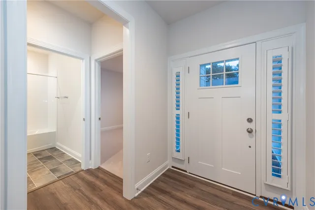 a view of an empty room