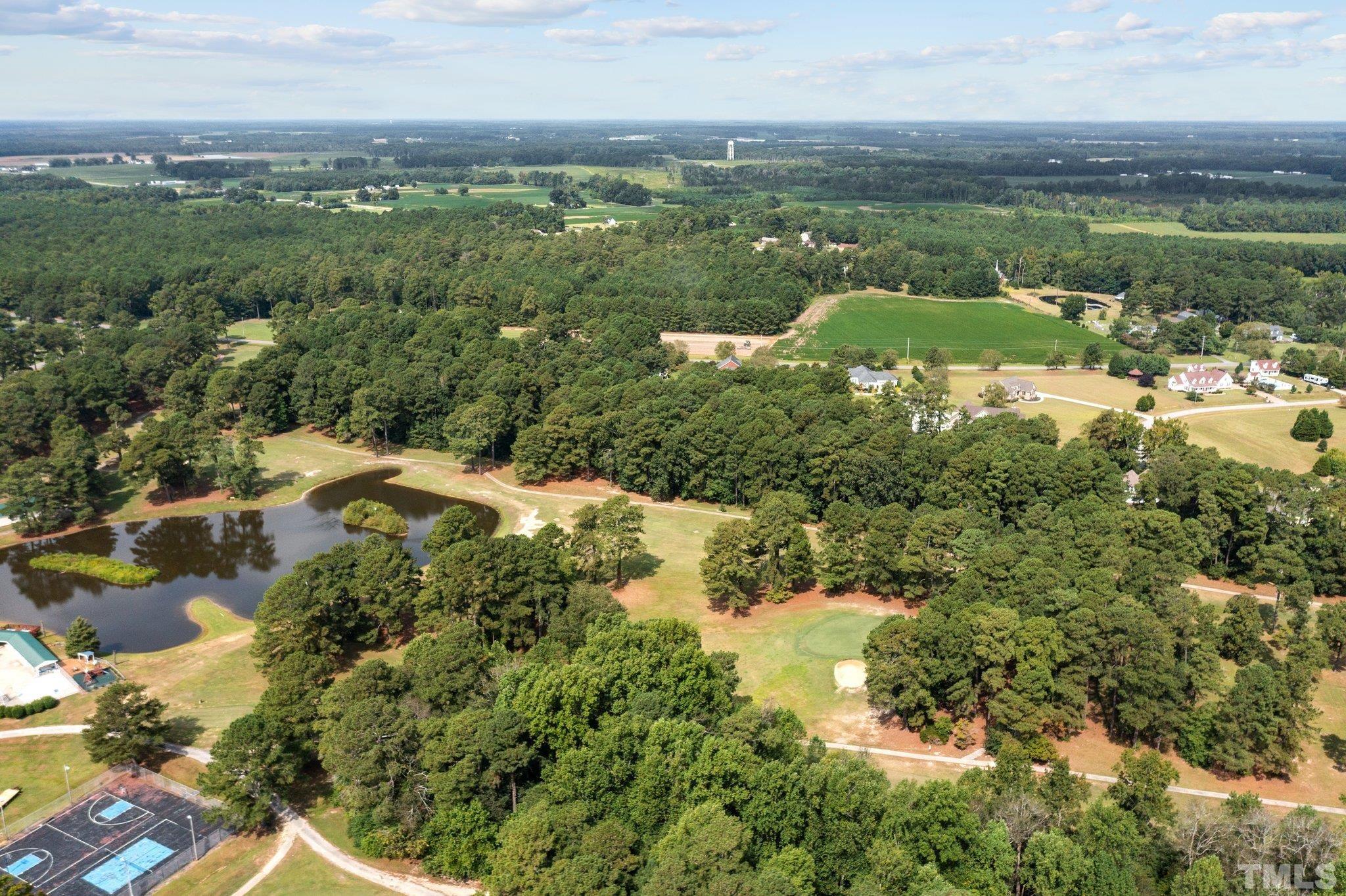 84 Golf Course Drive Pinetops, NC 27864 - Photo 22 of 38 a view of a lake with a city