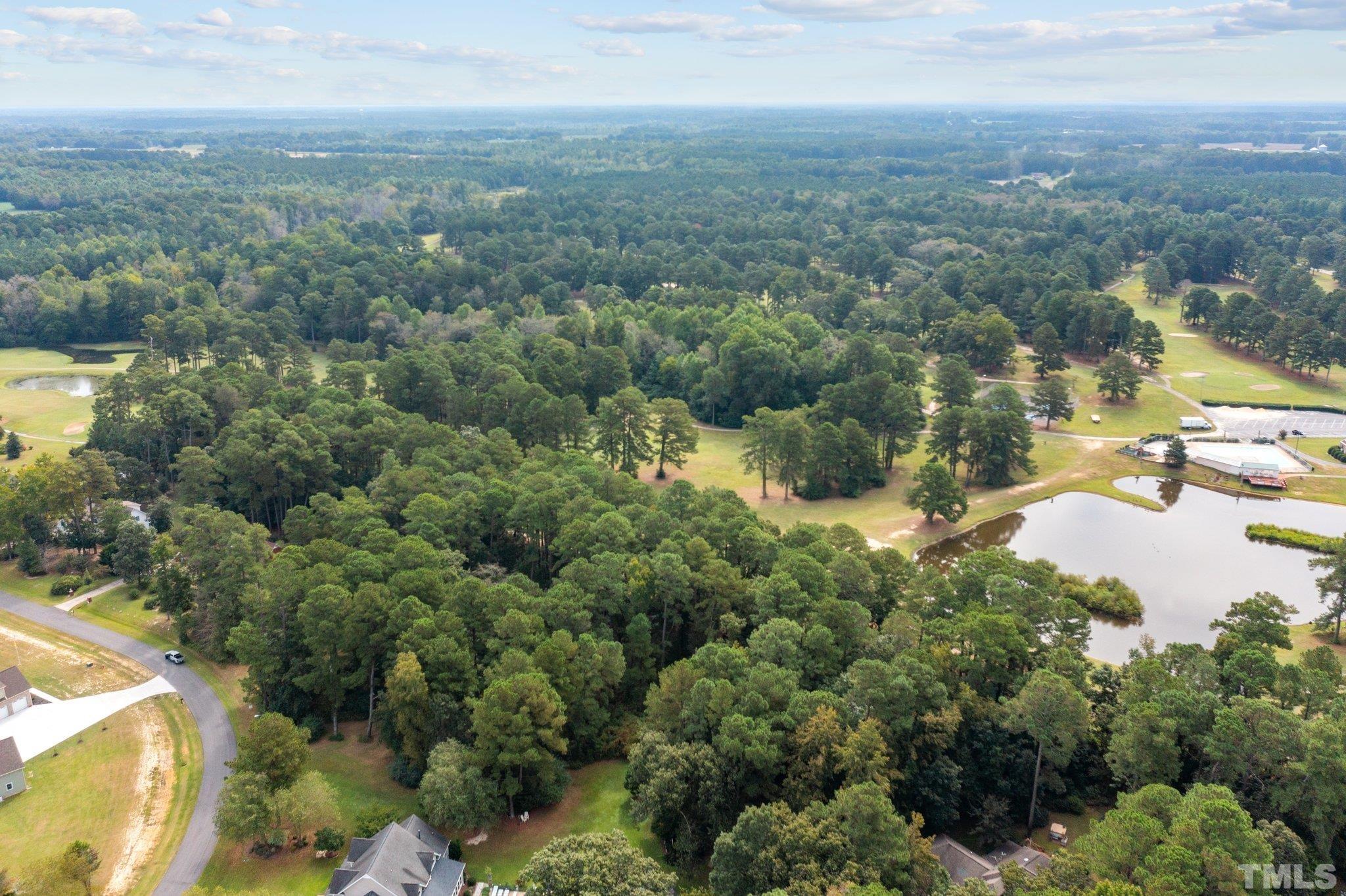 84 Golf Course Drive Pinetops, NC 27864 - Photo 6 of 38 an aerial view of residential house with outdoor space and river