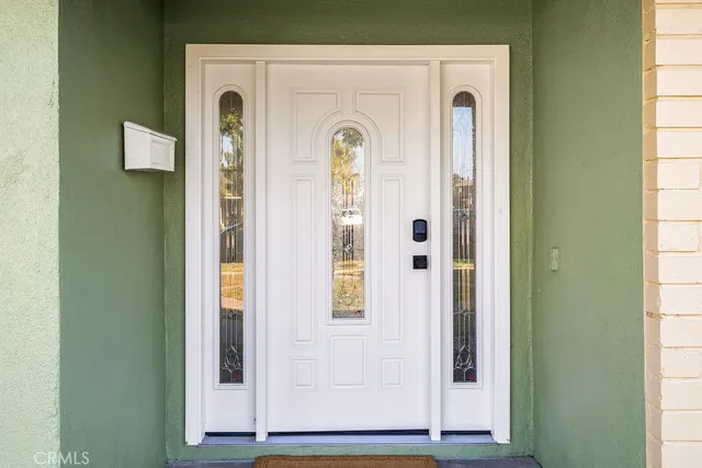 a view of a entryway door of the house