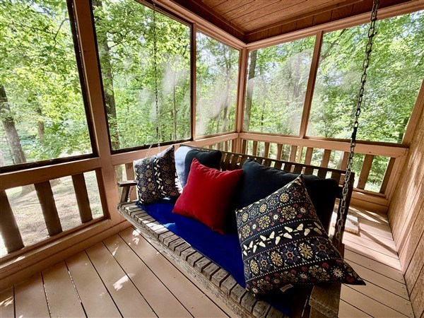 238 Trails End Road Blue Ridge, GA 30513 - Photo 5 of 32 a view of a balcony with furniture
