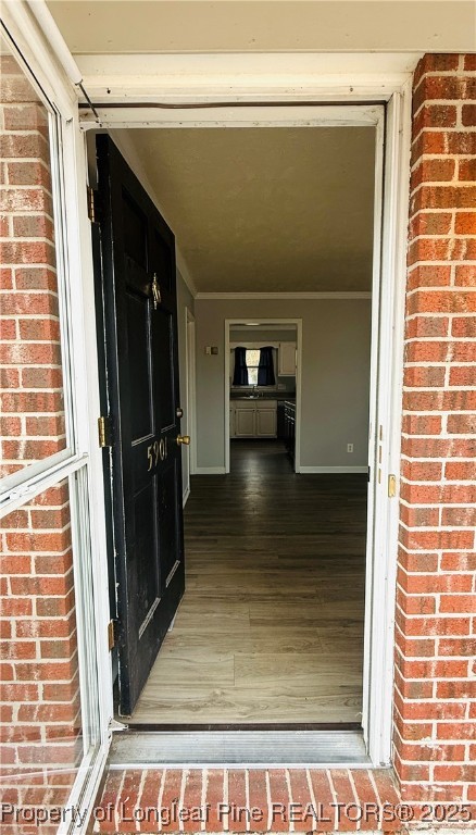 5901 Rehoboth Road Hope Mills, NC 28348 - Photo 2 of 22 a view of hallway with wooden floor