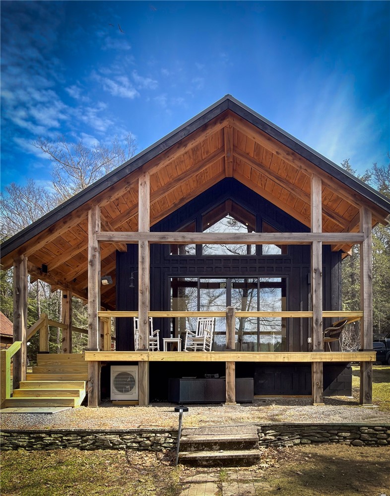 Grand Porch overlooking the lake.