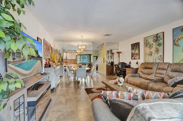 a view of a lake with houses