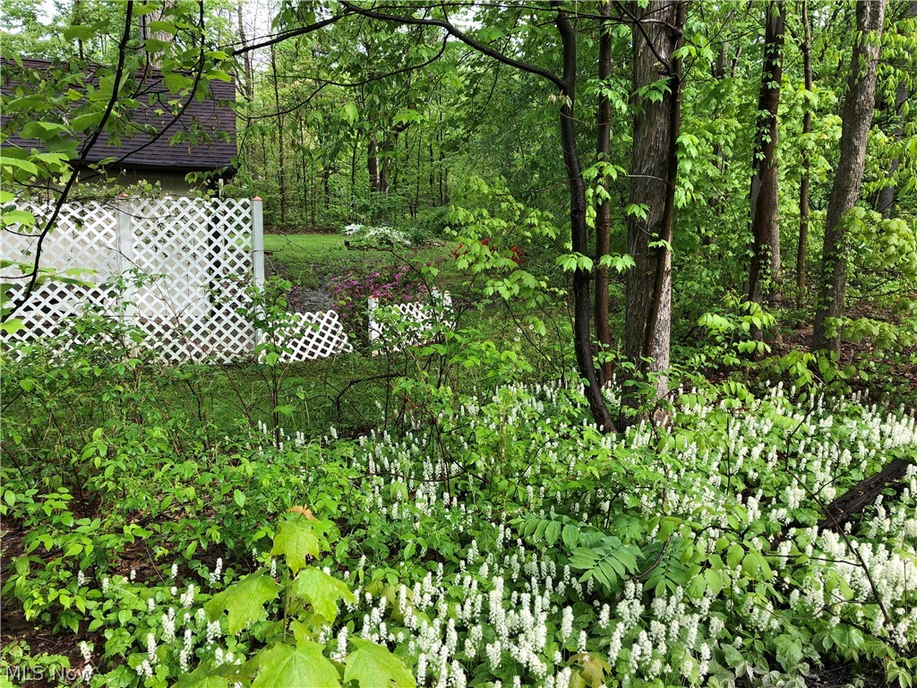 15429 Tavern Road Burton, OH 44021 - Photo 34 of 34 Spring flowers are in full bloom along your private 1/4 mile jogging track tat circles the entire property.