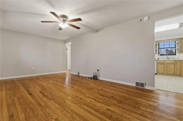 wooden floor in an empty room