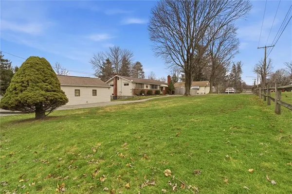 a view of a volley ball court