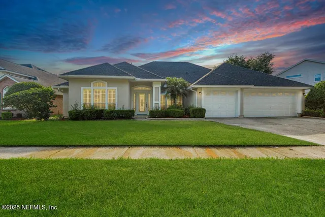 a view of a house with garden