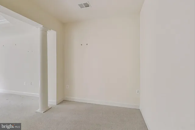 a view of an empty room