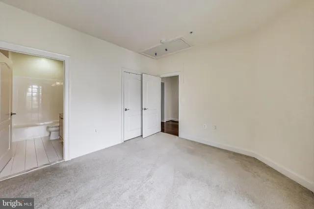 a view of small space with racks on the wall