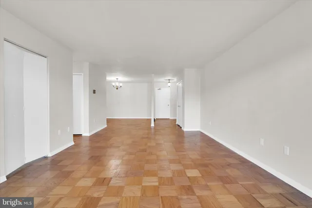 a view of an empty room