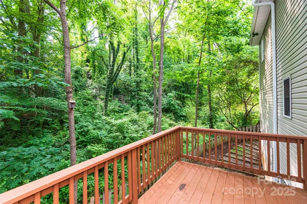 a view of balcony with deck