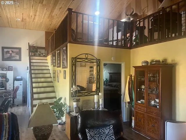 a bathroom with a mirror