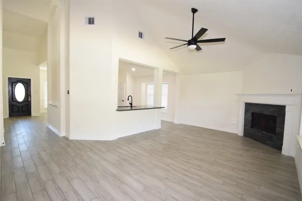 a view of a swimming pool with a backyard