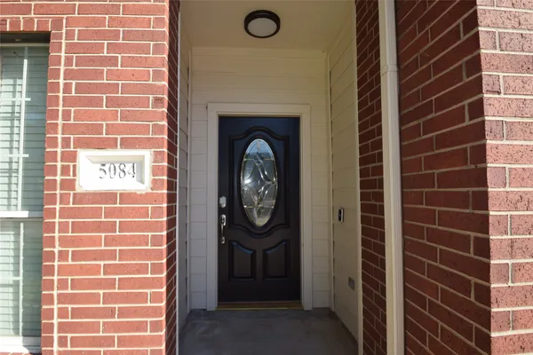 a view of a door of a house