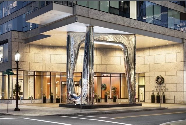 a view of a building entrance