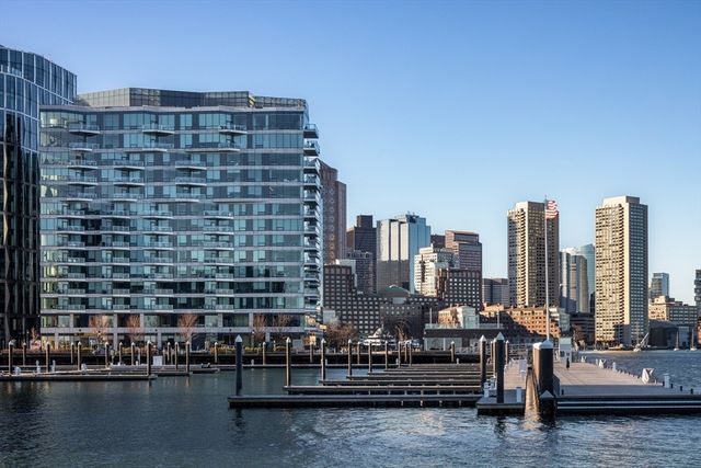 a view of a city with tall buildings