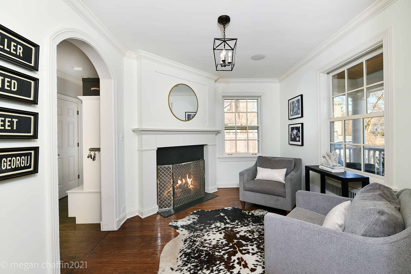 Undisclosed Address Winnetka, IL 60093 - Photo 11 of 38 a living room with furniture and a fireplace