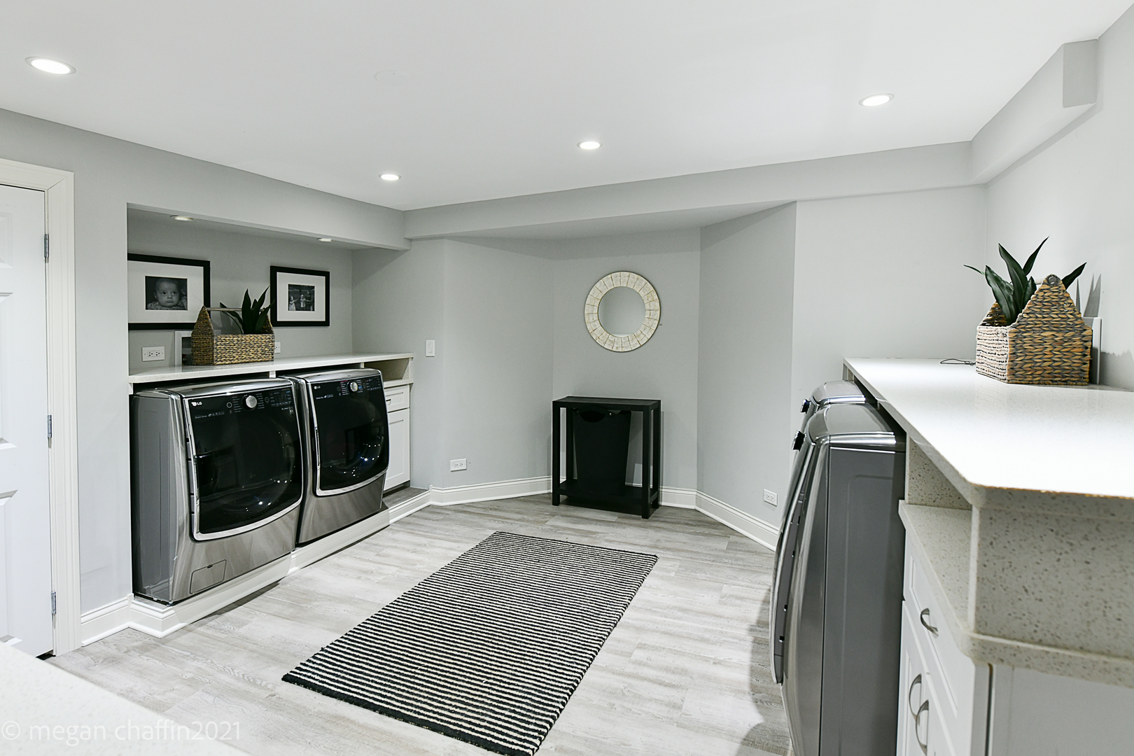 Undisclosed Address Winnetka, IL 60093 - Photo 36 of 38 a living room with stainless steel appliances furniture a fireplace and a potted plant