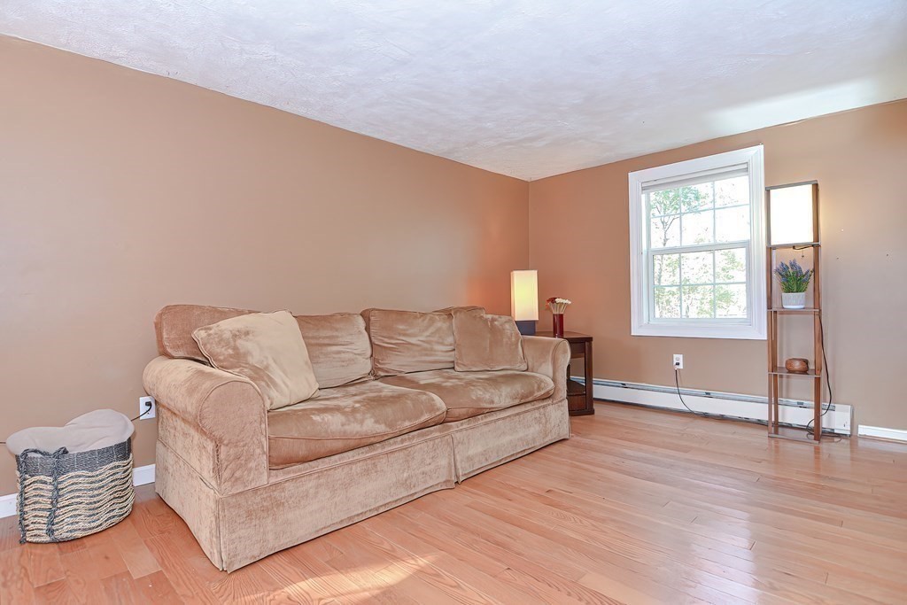 9 Bridge Street Grafton, MA 01536 - Photo 16 of 34 a living room with couches and a night stand with wooden floor