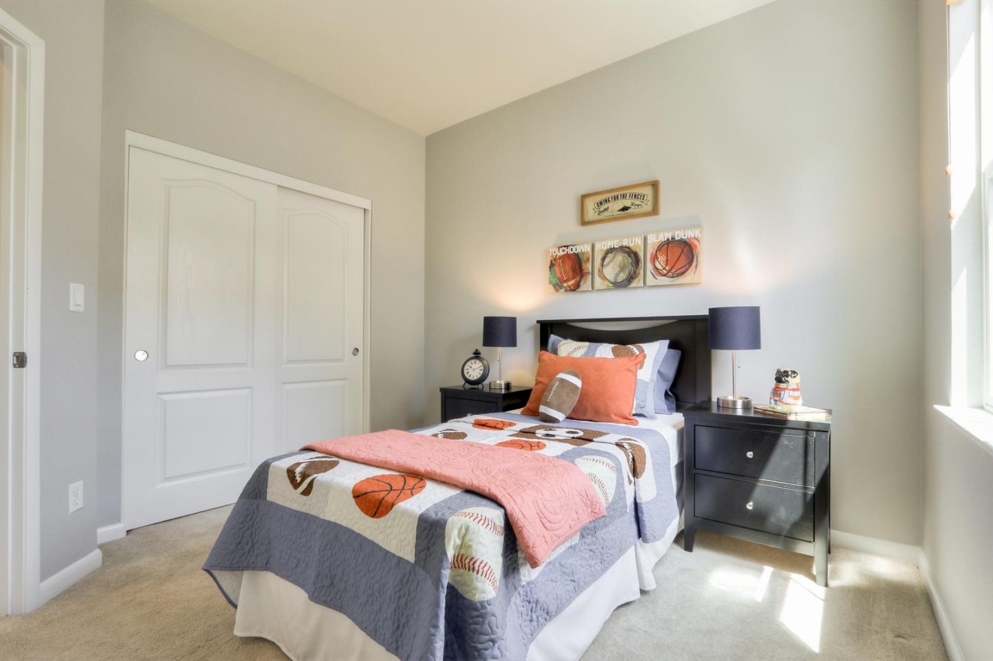 543 Saco Terrace Sunnyvale, CA 94089 - Photo 28 of 50 a bedroom with a bed and a table in it