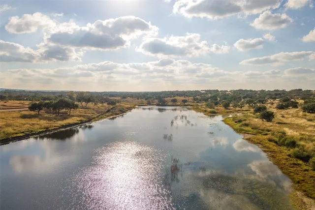 a view of a lake with outdoor space